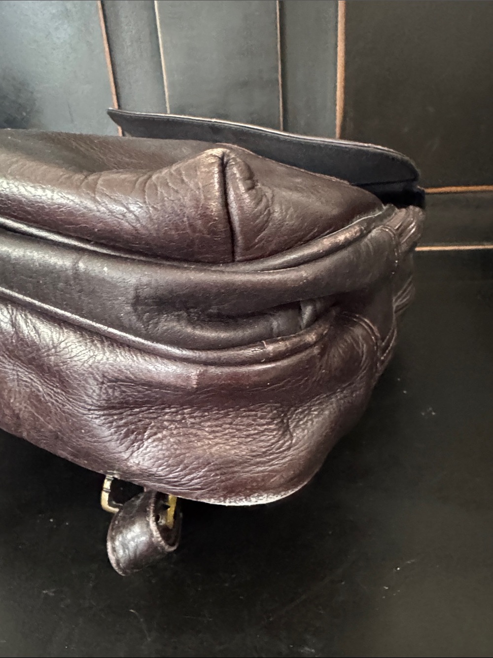 Brown Leather Backpack - Classic Carry - Picture 6 of 11